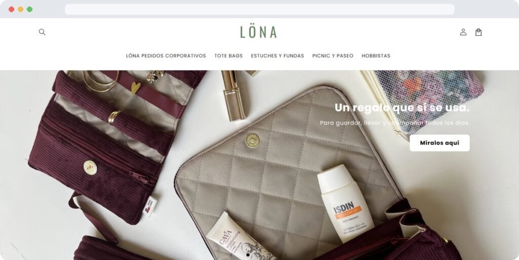 Tienda online LÖNA desarrollada por Valontano